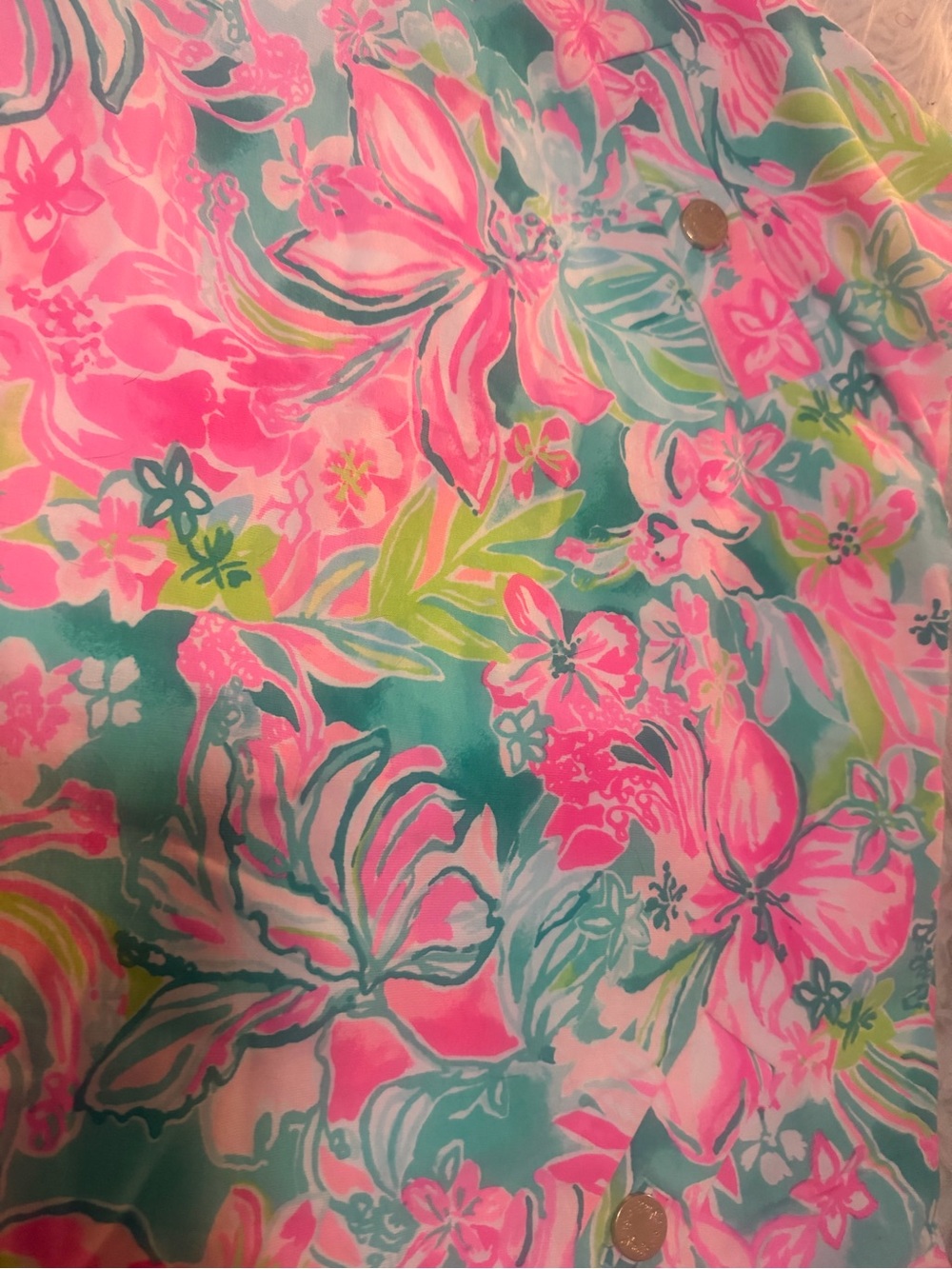 Lilly Pulitzer coral Pink Top with Lily Tropical Floral Skort size XL - Picture 4 of 9